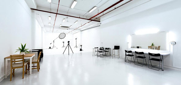 interior design of photography studio