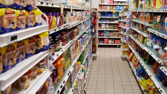 ntuc supermarket with full stocks