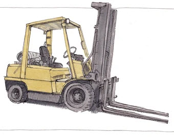 How do forklifts work