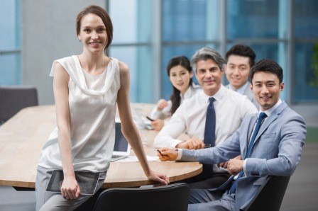 Group of business professionals in a corporate governance meeting Group of business professionals in a corporate governance meeting
