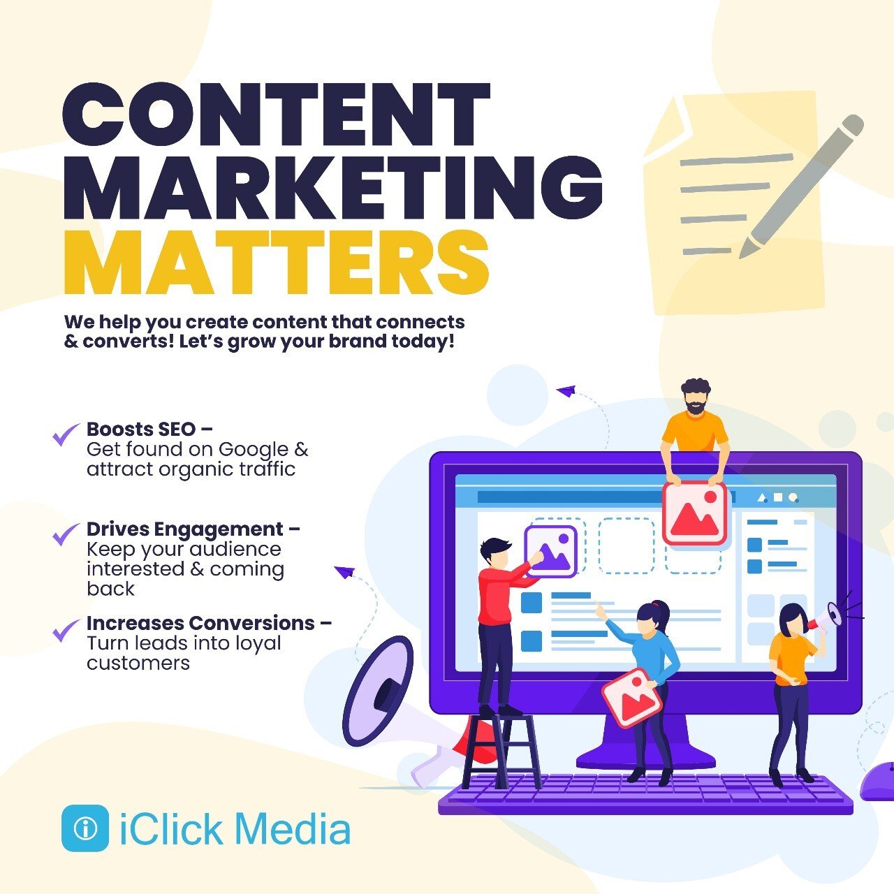 Content Marketing is key for Search Engine Optimization (SEO) works.