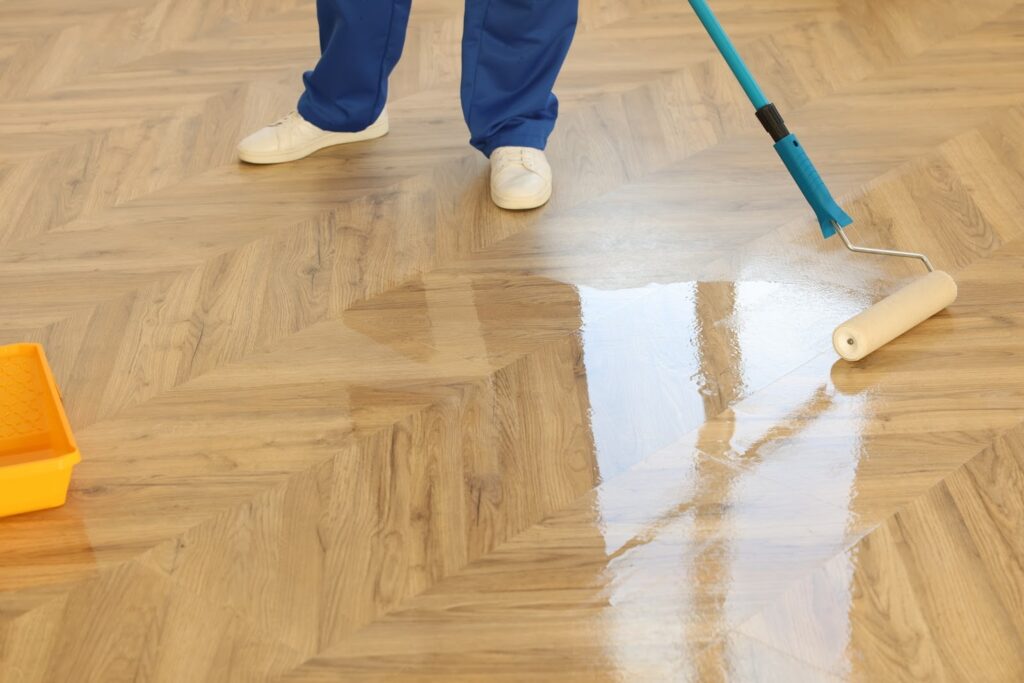 wooden floor polishing service improving durability and shine