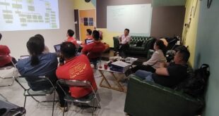 corporate event venue Singapore with modern facilities and projector