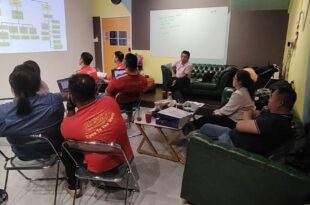 corporate event venue Singapore with modern facilities and projector