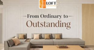 Reupholstered sofa by Loft Furniture & Fabric with modern fabric finish in Singapore
