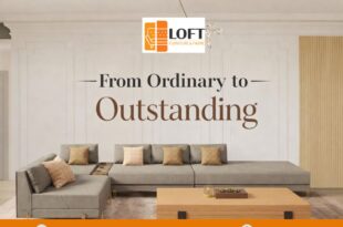 Reupholstered sofa by Loft Furniture & Fabric with modern fabric finish in Singapore