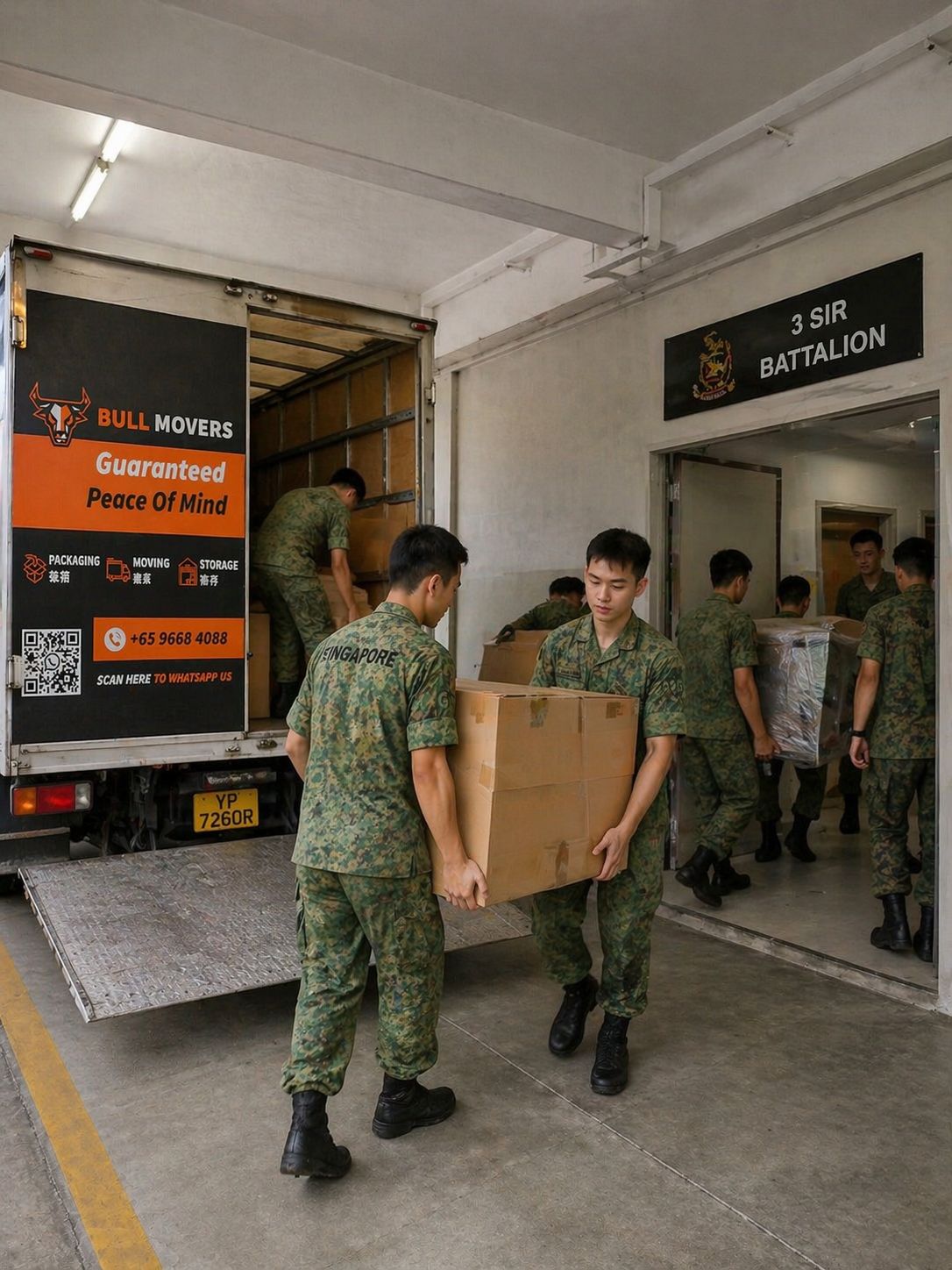 Commercial mover service in Singapore | Bull Movers