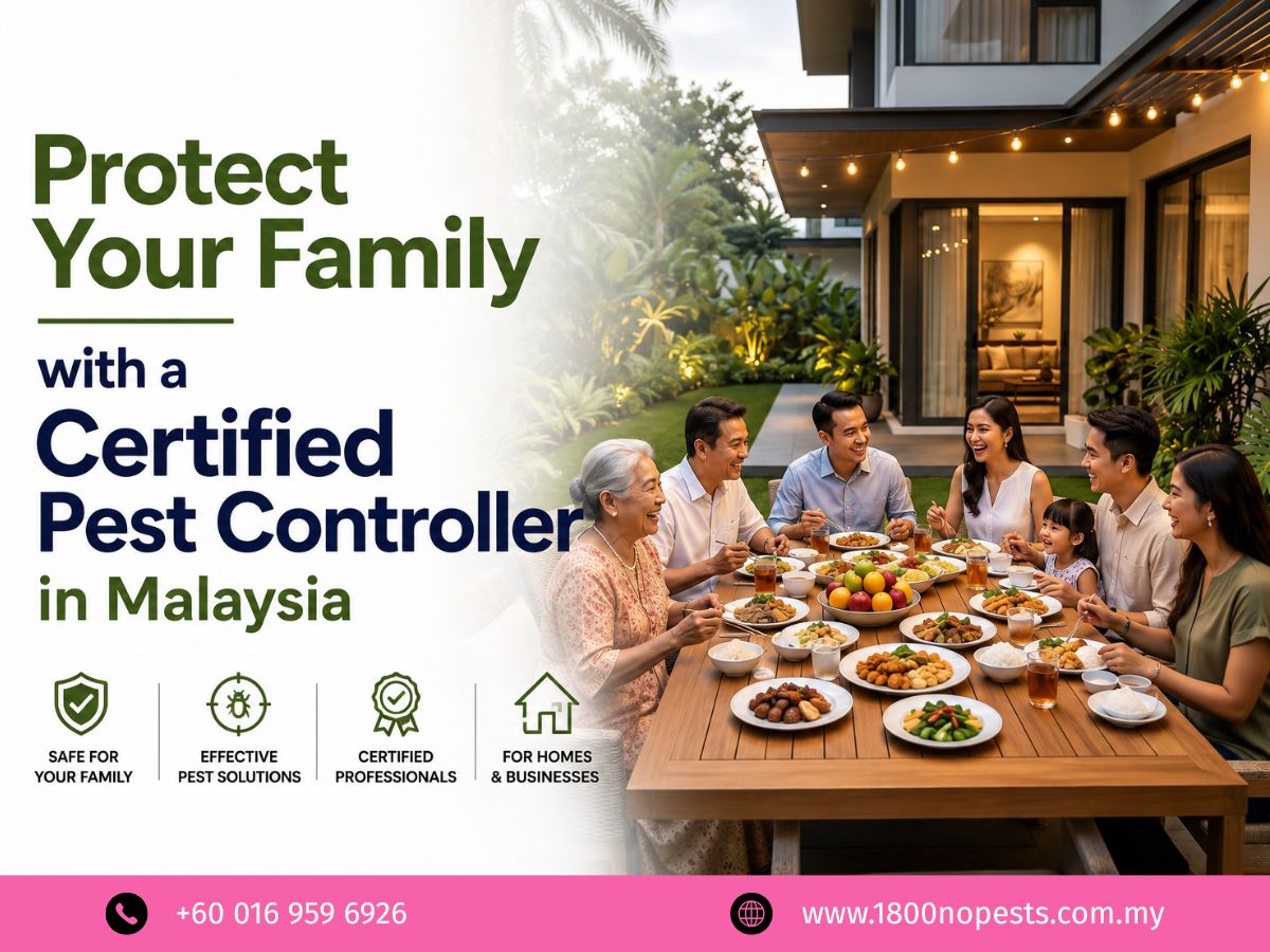 Licensed and certified pest controller from 1800NoPests conducting effective pest control in JB