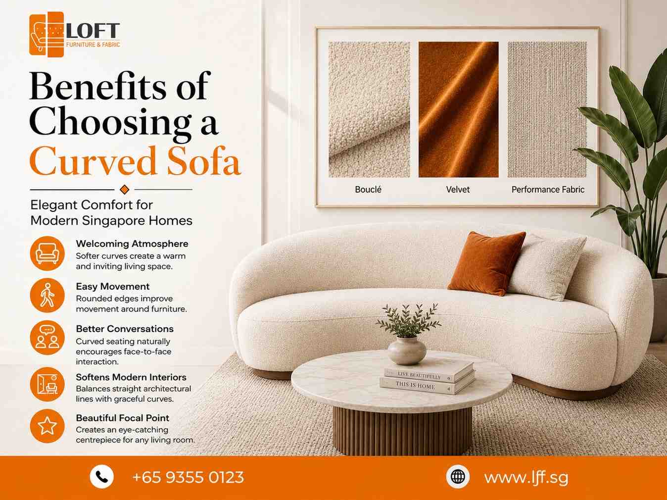 Benefits of curved sofa | Loft Furniture explained