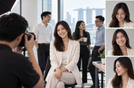 Corporate headshot in Singapore