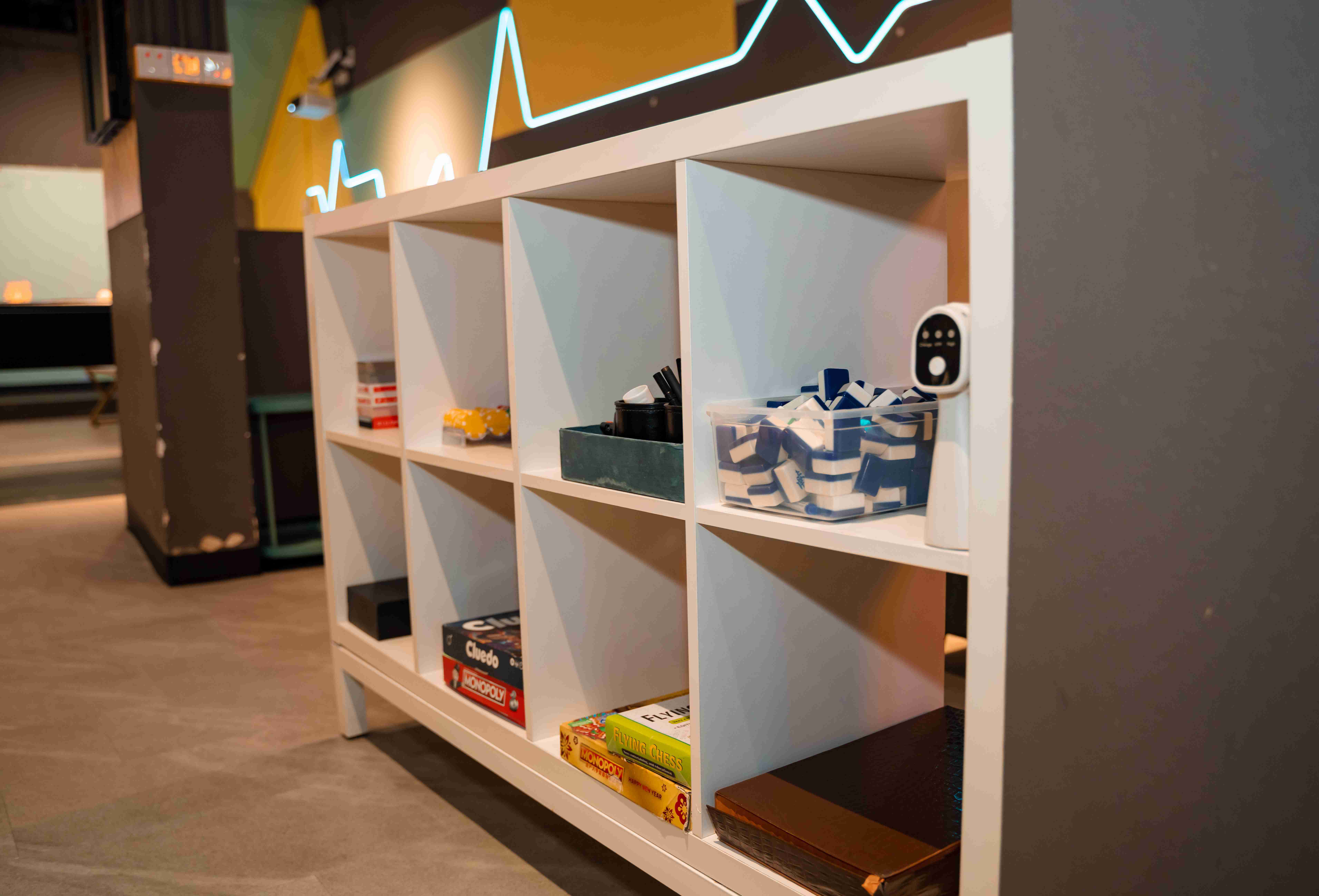 Employees collaborating in a corporate event space in Singapore
