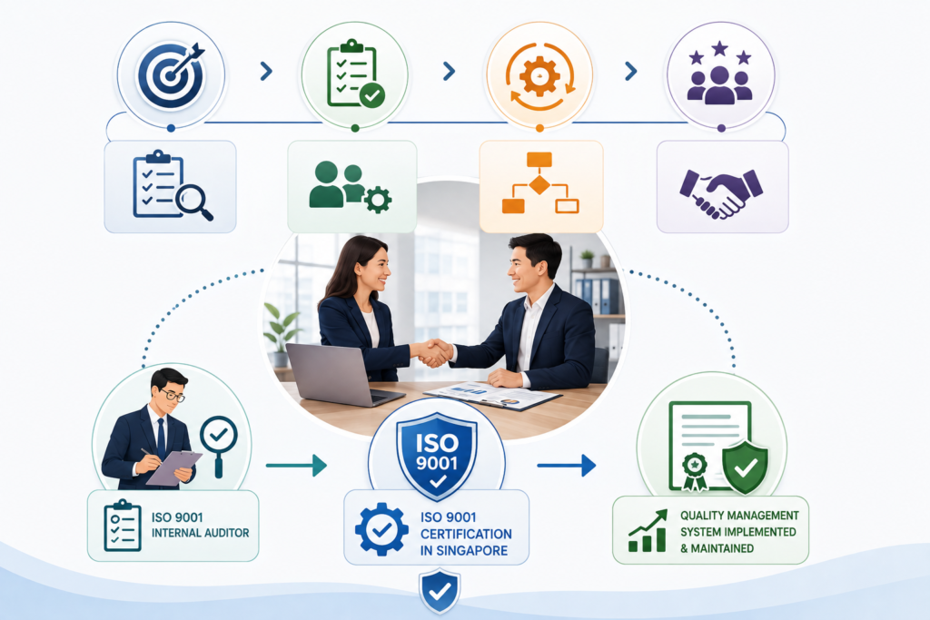 ISO 9001 certification consultants supporting a Singapore SME